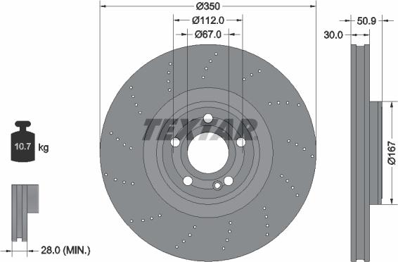 Textar 92324405 - Jarrulevy inparts.fi