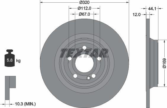 Textar 92324303 - Jarrulevy inparts.fi