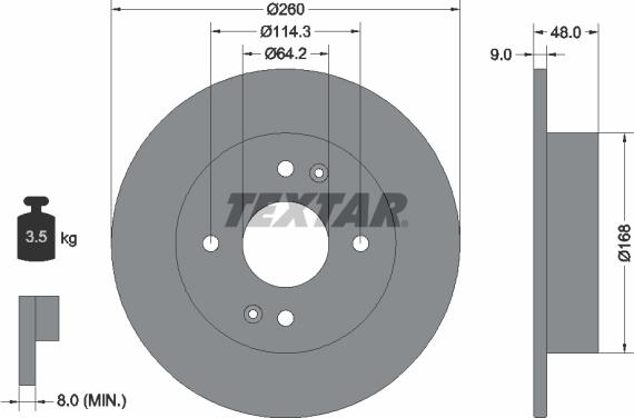 Textar 92320200 - Jarrulevy inparts.fi