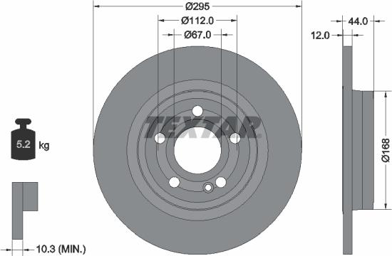 Textar 92323203 - Jarrulevy inparts.fi