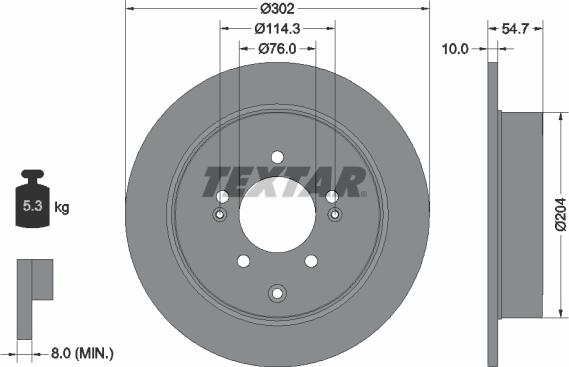 Textar 92294903 - Jarrulevy inparts.fi