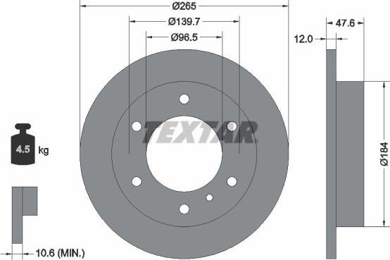 Textar 92249803 - Jarrulevy inparts.fi