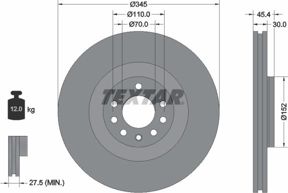 Textar 92242403 - Jarrulevy inparts.fi