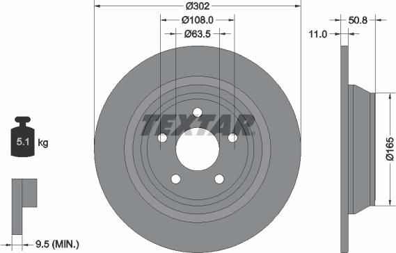 Textar 92268703 - Jarrulevy inparts.fi