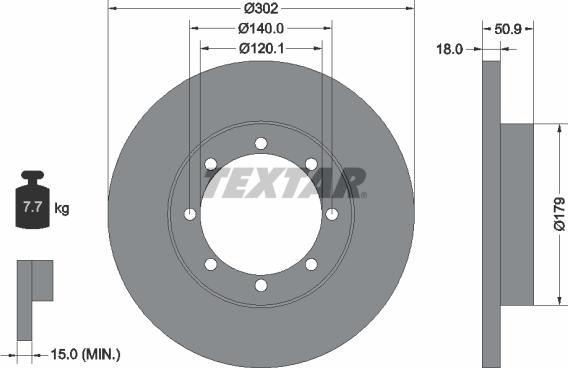 Textar 92230803 - Jarrulevy inparts.fi