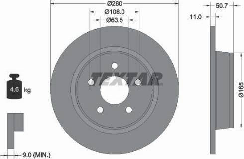 Textar 92238900 - Jarrulevy inparts.fi