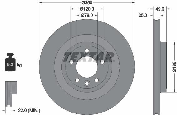 Textar 92278403 - Jarrulevy inparts.fi