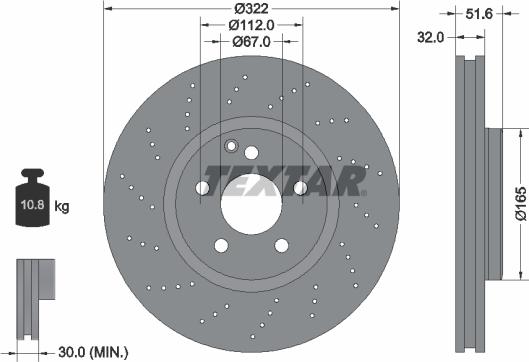 Textar 92277705 - Jarrulevy inparts.fi