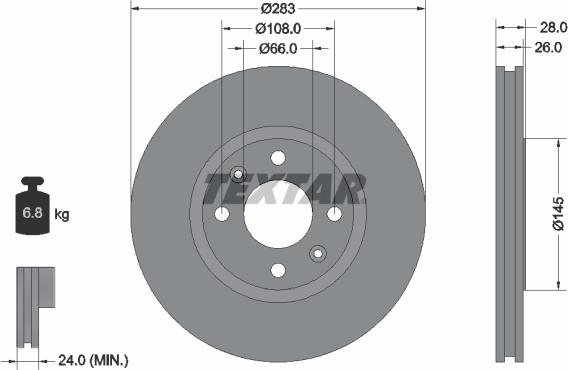 Textar 89013700 - Jarrupalasarja, levyjarru inparts.fi