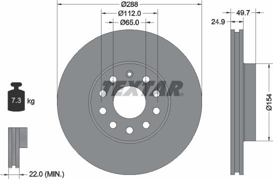 Textar 92120803 - Jarrulevy inparts.fi