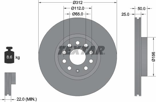 Textar 92120500 - Jarrulevy inparts.fi