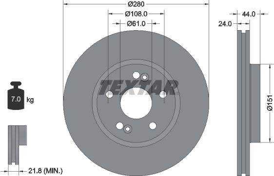 Textar 89010600 - Jarrupalasarja, levyjarru inparts.fi