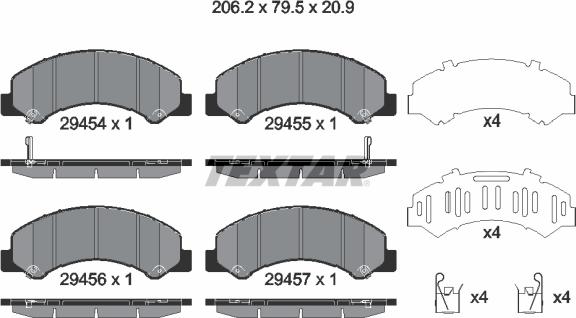 Textar 2945401 - Jarrupala, levyjarru inparts.fi