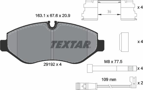 Textar 2919202 - Jarrupala, levyjarru inparts.fi