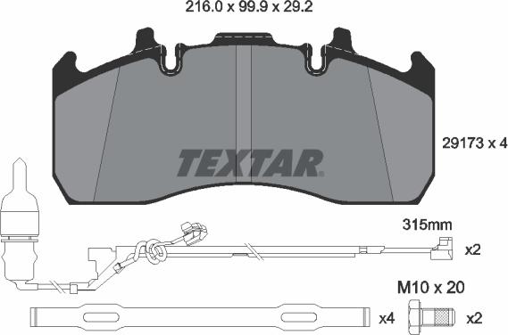 Textar 2917303 - Jarrupala, levyjarru inparts.fi