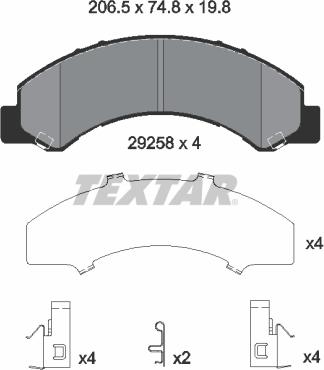 Textar 2925801 - Jarrupala, levyjarru inparts.fi