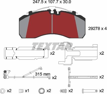 Textar 2927804 - Jarrupala, levyjarru inparts.fi