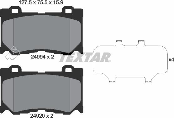 Textar 2499401 - Jarrupala, levyjarru inparts.fi