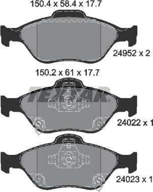 Textar 2495201 - Jarrupala, levyjarru inparts.fi