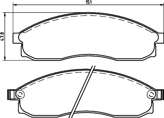 BOSCH 0 986 AB2 236 - Jarrupala, levyjarru inparts.fi