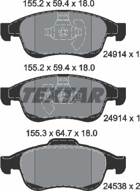 Textar 2491401 - Jarrupala, levyjarru inparts.fi