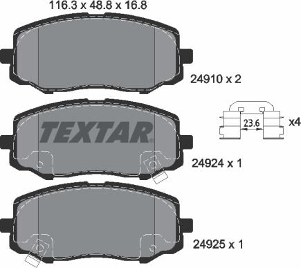 Textar 2491001 - Jarrupala, levyjarru inparts.fi