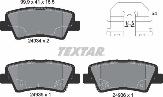 Textar 2493401 - Jarrupala, levyjarru inparts.fi