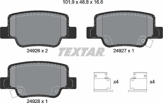 Textar 2492601 - Jarrupala, levyjarru inparts.fi