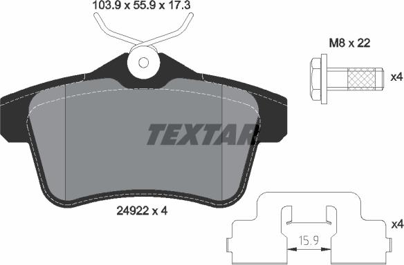 Textar 2492201 - Jarrupala, levyjarru inparts.fi