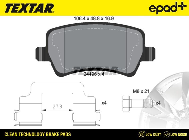 Textar 2449601CP - Jarrupala, levyjarru inparts.fi