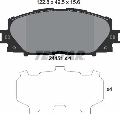 Textar 2445101 - Jarrupala, levyjarru inparts.fi