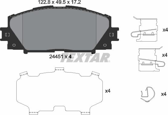 Textar 2445103 - Jarrupala, levyjarru inparts.fi