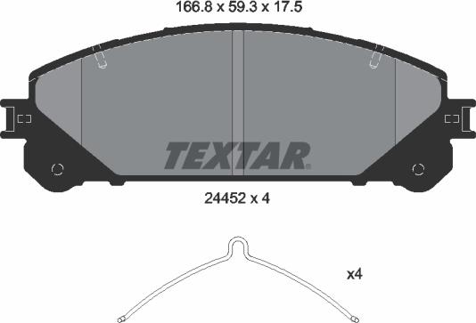 Textar 2445201 - Jarrupala, levyjarru inparts.fi