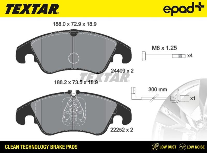 Textar 2440903CP - Jarrupala, levyjarru inparts.fi