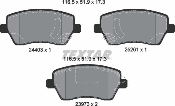 Textar 2440301 - Jarrupala, levyjarru inparts.fi