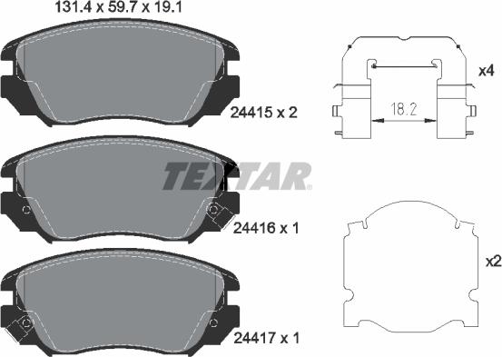 Textar 2441501 - Jarrupala, levyjarru inparts.fi