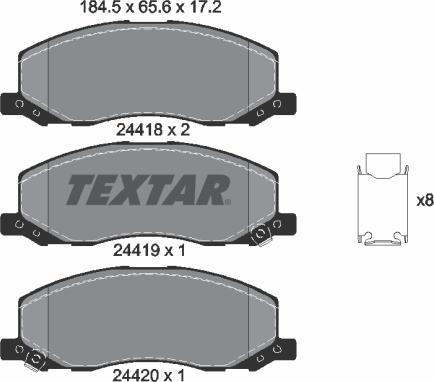 Textar 2441801 - Jarrupala, levyjarru inparts.fi