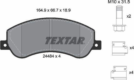 Textar 2448404 - Jarrupala, levyjarru inparts.fi