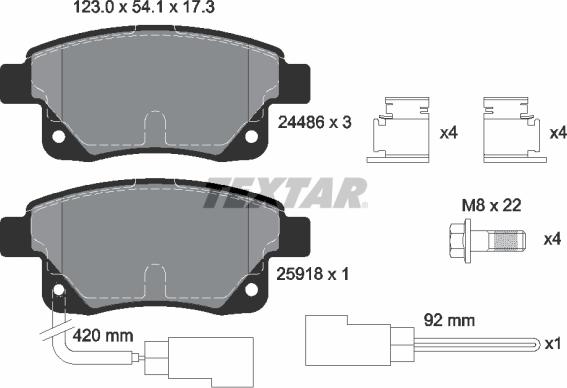 Textar 2448601 - Jarrupala, levyjarru inparts.fi