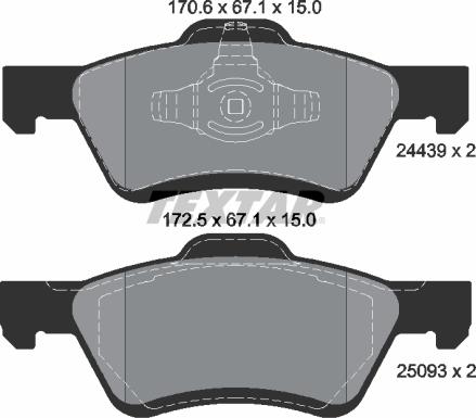 Textar 2443901 - Jarrupala, levyjarru inparts.fi