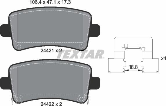 Textar 2442101 - Jarrupala, levyjarru inparts.fi