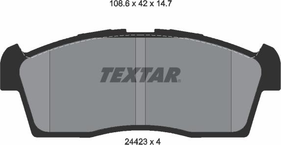 Textar 2442301 - Jarrupala, levyjarru inparts.fi