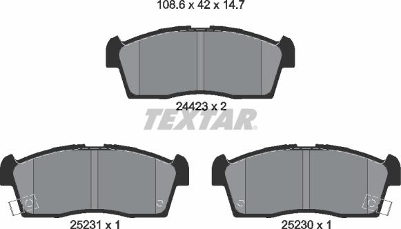 Textar 2442302 - Jarrupala, levyjarru inparts.fi