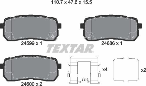 Textar 2459904 - Jarrupala, levyjarru inparts.fi