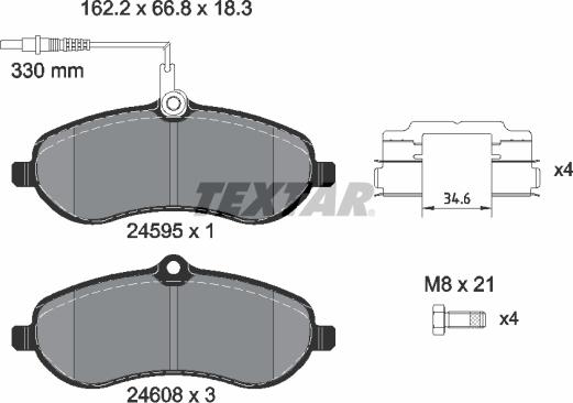 Textar 2459501 - Jarrupala, levyjarru inparts.fi