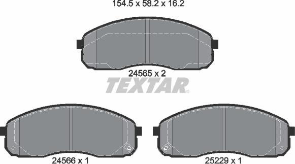 Textar 2456501 - Jarrupala, levyjarru inparts.fi