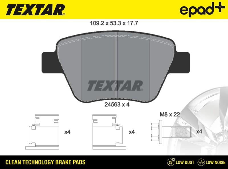 Textar 2456301CP - Jarrupala, levyjarru inparts.fi