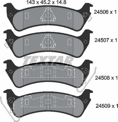 Textar 2450601 - Jarrupala, levyjarru inparts.fi