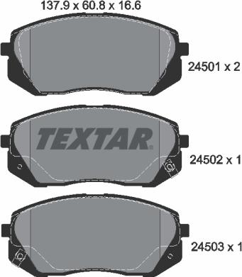 Textar 2450101 - Jarrupala, levyjarru inparts.fi