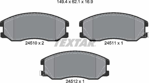 Textar 2451001 - Jarrupala, levyjarru inparts.fi